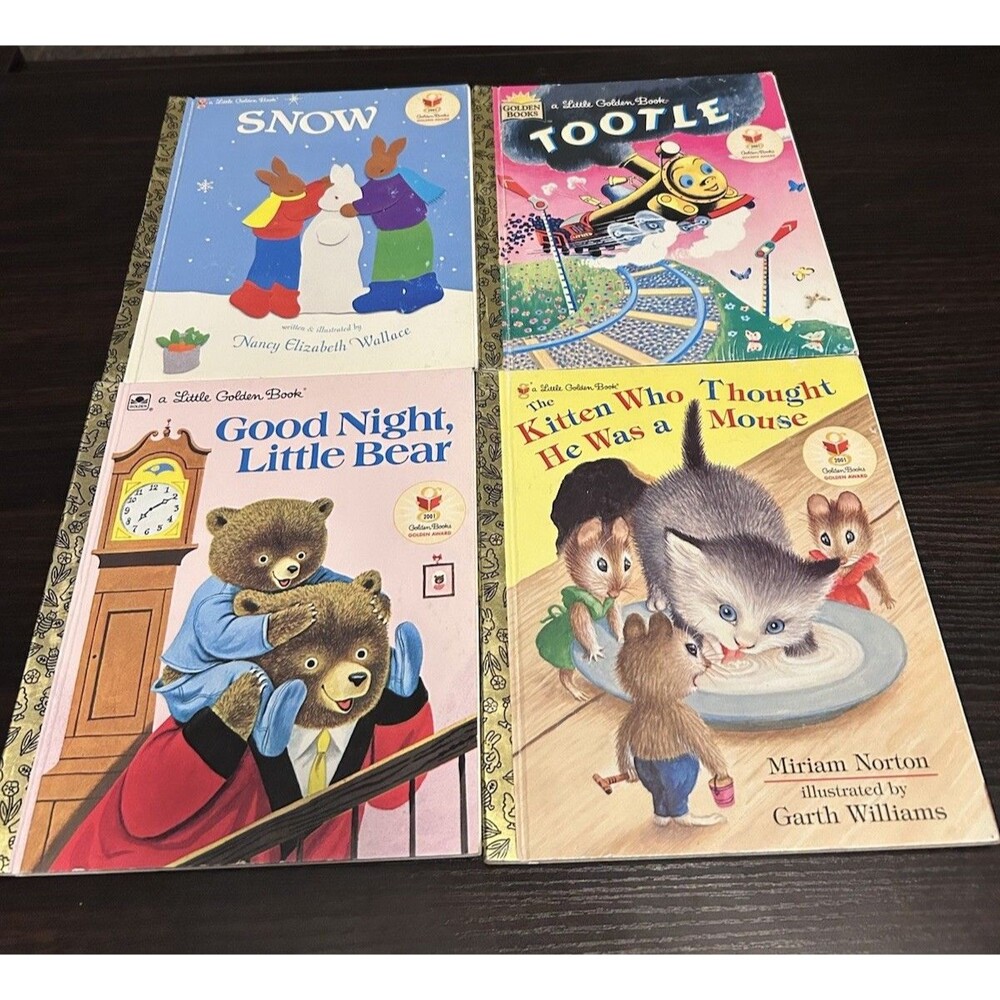 Little Golden Books Special Edition Lot 4 Snow Tootle Kitten Little Bear Kids